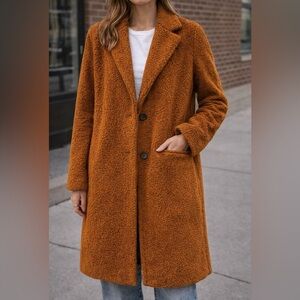 Daily Ritual Warm Tan Teddy Jacket
